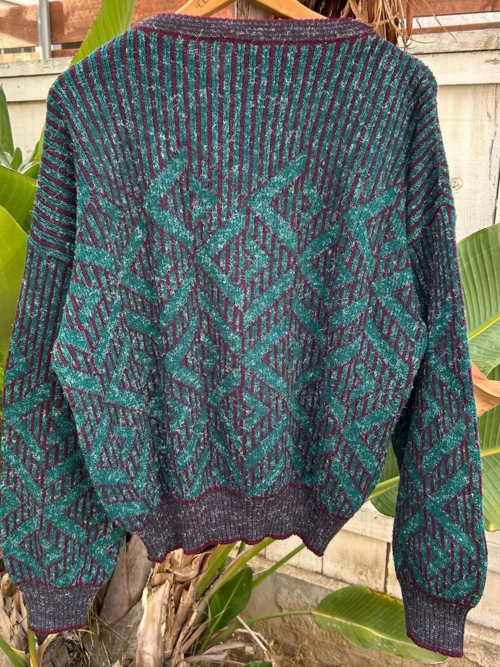 Vintage 90s Robinson’s Private Stock Italy Wool Knit Sweater L 24.5x24